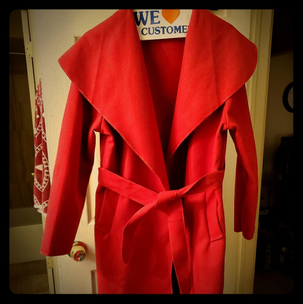 Light weight red coat